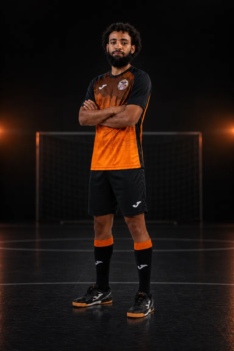Portrait en pied de JOUEUR 07 sous les couleurs du Futsal D’Igny